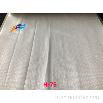 Tissu de rideau de fenêtre en voile de lin uni épais translucide